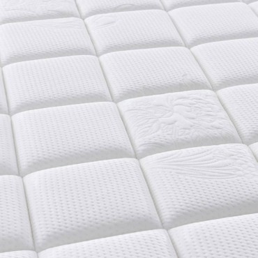 vidaXL Στρώμα με Pocket Springs Μεσαία Plus Σκληρότητα 90x200cm 1 τεμ. - Μονό