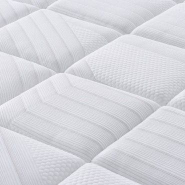 vidaXL Στρώμα με Pocket Springs Μεσαία Plus Σκληρότητα 90x200cm 1 τεμ. - Μονό