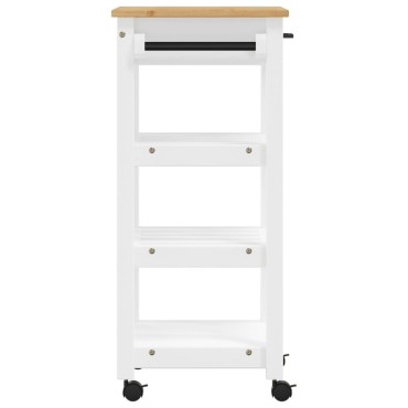 vidaXL Τρόλεϊ Κουζίνας MONZA 48x40x90cm από Μασίφ Ξύλο Πεύκου 1 τεμ.