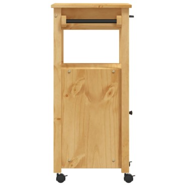 vidaXL Τρόλεϊ Κουζίνας MONZA 48x40x90cm από Μασίφ Ξύλο Πεύκου 1 τεμ.