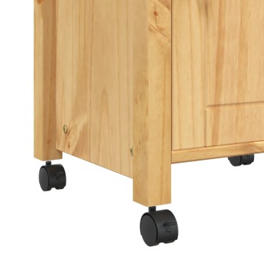 vidaXL Τρόλεϊ Κουζίνας MONZA 48x40x90cm από Μασίφ Ξύλο Πεύκου 1 τεμ.