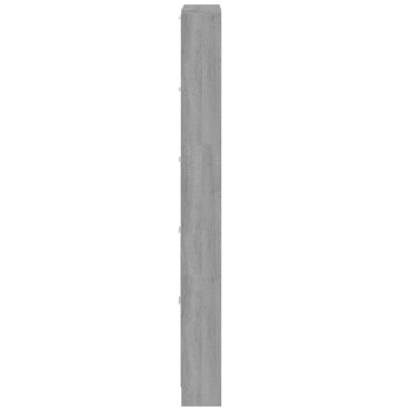 vidaXL Παπουτσοθήκη Γκρι Sonoma 59x17x169cm από Επεξεργασμένο Ξύλο