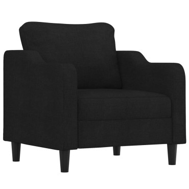 vidaXL Πολυθρόνα Μαύρη από Ύφασμα 78x77x80cm 1 τεμ. Γωνιακός