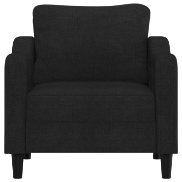 vidaXL Πολυθρόνα Μαύρη από Ύφασμα 78x77x80cm 1 τεμ. Γωνιακός