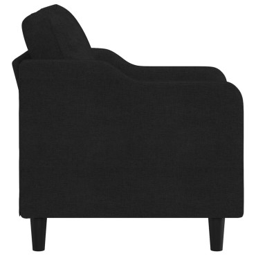 vidaXL Πολυθρόνα Μαύρη από Ύφασμα 78x77x80cm 1 τεμ. Γωνιακός