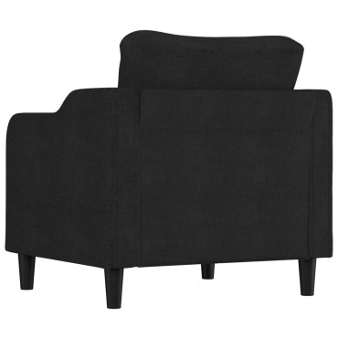 vidaXL Πολυθρόνα Μαύρη από Ύφασμα 78x77x80cm 1 τεμ. Γωνιακός