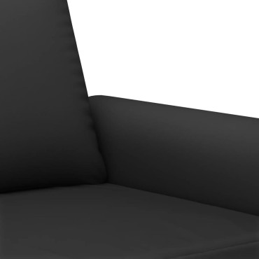 vidaXL Καναπές Τριθέσιος Μαύρος Βελούδινος 212x77x80cm 1 τεμ.