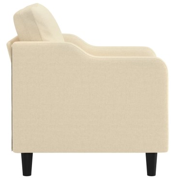 vidaXL Πολυθρόνα Κρεμ Υφασμάτινη 78x77x80cm 1 τεμ. Γωνιακός