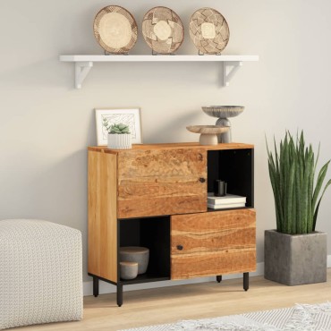 vidaXL Ντουλάπι Βοηθητικό 80x33x75cm από Μασίφ Ξύλο Ακακίας 1 τεμ.