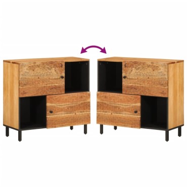 vidaXL Ντουλάπι Βοηθητικό 80x33x75cm από Μασίφ Ξύλο Ακακίας 1 τεμ.