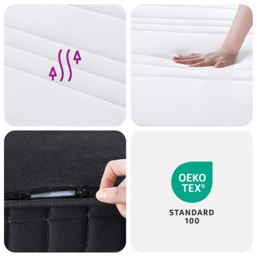 vidaXL Στρώμα με Bonnell Springs Medium 90x190cm Μονό 1 τεμ. - Μονό