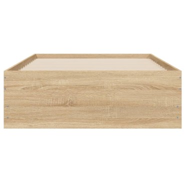 vidaXL Πλαίσιο Κρεβατιού με συρτάρια Sonoma Δρυς 100x200εκ. Επεξ. Ξύλο