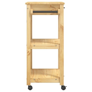 vidaXL Τρόλεϊ Κουζίνας MONZA 60x40x90cm από Μασίφ Ξύλο Πεύκου 1 τεμ.