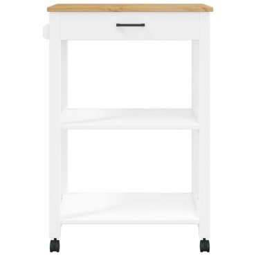 vidaXL Τρόλεϊ Κουζίνας MONZA 60x40x90cm από Μασίφ Ξύλο Πεύκου 1 τεμ.