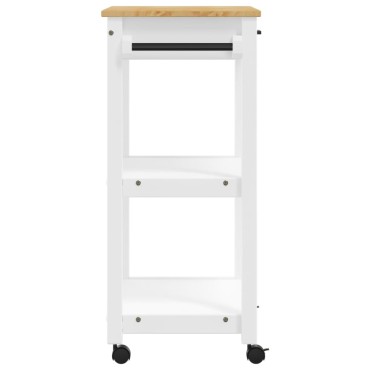 vidaXL Τρόλεϊ Κουζίνας MONZA 60x40x90cm από Μασίφ Ξύλο Πεύκου 1 τεμ.