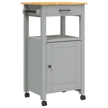 vidaXL Τρόλεϊ Κουζίνας MONZA 48x40x88,5cm από Μασίφ Ξύλο Πεύκου 1 τεμ.