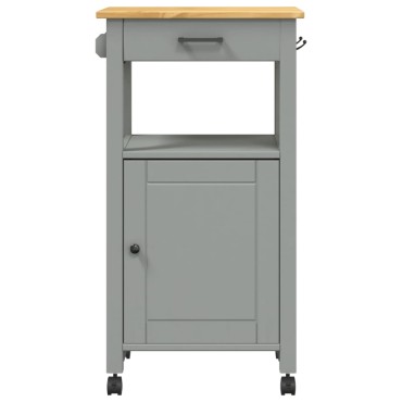 vidaXL Τρόλεϊ Κουζίνας MONZA 48x40x88,5cm από Μασίφ Ξύλο Πεύκου 1 τεμ.