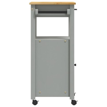 vidaXL Τρόλεϊ Κουζίνας MONZA 48x40x88,5cm από Μασίφ Ξύλο Πεύκου 1 τεμ.