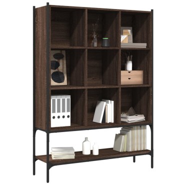 vidaXL Βιβλιοθήκη Καφέ Δρυς 102x30x141,5cm από Επεξεργασμένο Ξύλο 1 τεμ.