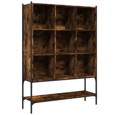 vidaXL Βιβλιοθήκη Καπνιστή Δρυς 102x30x141,5cm από Επεξεργασμένο Ξύλο 1 τεμ.