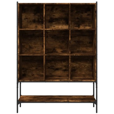 vidaXL Βιβλιοθήκη Καπνιστή Δρυς 102x30x141,5cm από Επεξεργασμένο Ξύλο 1 τεμ.