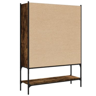 vidaXL Βιβλιοθήκη Καπνιστή Δρυς 102x30x141,5cm από Επεξεργασμένο Ξύλο 1 τεμ.