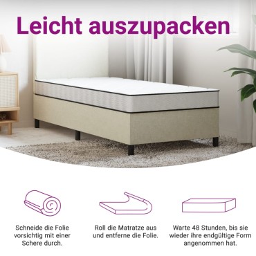 vidaXL Στρώμα Αφρού Παιδικό Medium Soft 80x160cm 1 τεμ. - Μονό