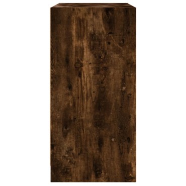 vidaXL Βοηθητικό Ντουλάπι Καπνιστή Δρυς 68x37x75,5cm Γυάλινες Πόρτες 1 τεμ.