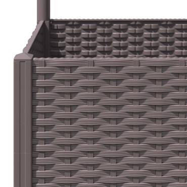 vidaXL Ζαρντινιέρα Κήπου με Καφασωτό Καφέ 80 x 40 x 136 εκ. από PP