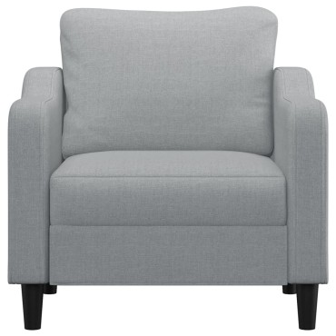 vidaXL Πολυθρόνα Ανοιχτό Γκρι Υφασμάτινη 78x77x80cm 1 τεμ. Γωνιακός