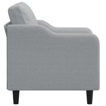 vidaXL Πολυθρόνα Ανοιχτό Γκρι Υφασμάτινη 78x77x80cm 1 τεμ. Γωνιακός