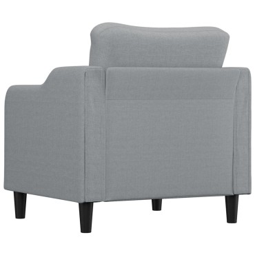 vidaXL Πολυθρόνα Ανοιχτό Γκρι Υφασμάτινη 78x77x80cm 1 τεμ. Γωνιακός