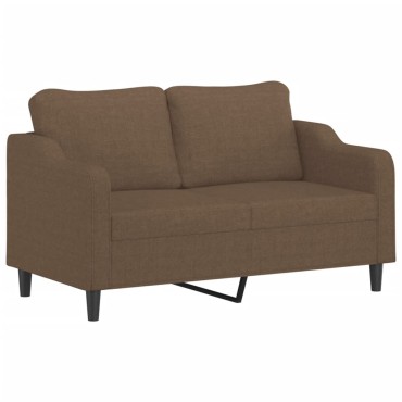 vidaXL Καναπές Διθέσιος Καφέ Υφασμάτινος 158x77x80cm 1 τεμ.