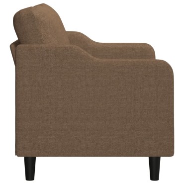 vidaXL Καναπές Διθέσιος Καφέ Υφασμάτινος 158x77x80cm 1 τεμ.