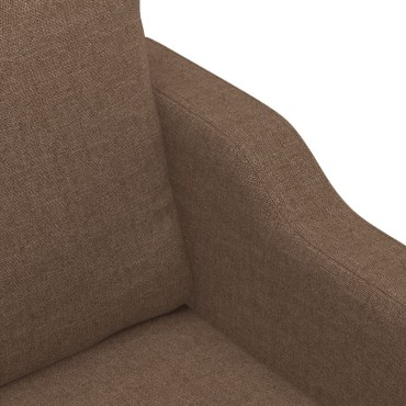 vidaXL Καναπές Διθέσιος Καφέ Υφασμάτινος 158x77x80cm 1 τεμ.
