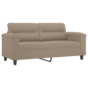 vidaXL Καναπές Διθέσιος Taupe Ύφασμα μικροϊνών 170x77x80cm 1 τεμ.