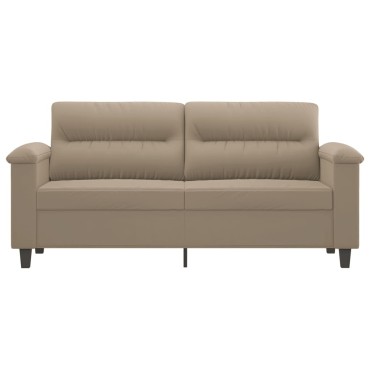 vidaXL Καναπές Διθέσιος Taupe Ύφασμα μικροϊνών 170x77x80cm 1 τεμ.