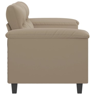 vidaXL Καναπές Διθέσιος Taupe Ύφασμα μικροϊνών 170x77x80cm 1 τεμ.