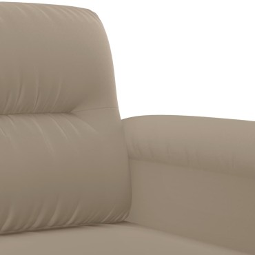 vidaXL Καναπές Διθέσιος Taupe Ύφασμα μικροϊνών 170x77x80cm 1 τεμ.