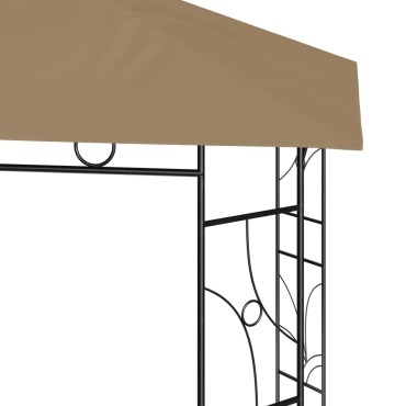 vidaXL Κιόσκι Taupe 3 x 3 x 2,7 μ. 160 γρ./μ²