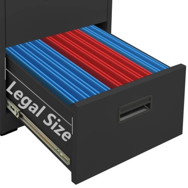 vidaXL Αρχειοθήκη Ανθρακί 46x62x102,5cm από Ατσάλι 1 τεμ.
