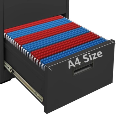 vidaXL Αρχειοθήκη Ανθρακί 46x62x102,5cm από Ατσάλι 1 τεμ.
