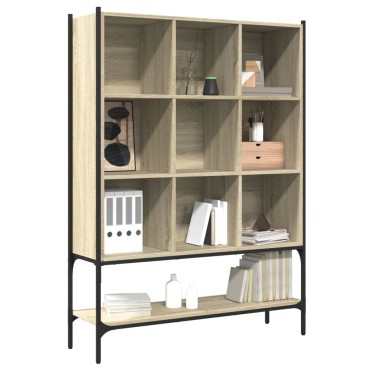vidaXL Βιβλιοθήκη Sonoma Δρυς 102x30x141,5cm από Επεξεργασμένο Ξύλο 1 τεμ.