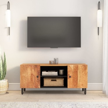 vidaXL Έπιπλο Τηλεόρασης 105x33x46cm από Μασίφ Ξύλο Ακακίας