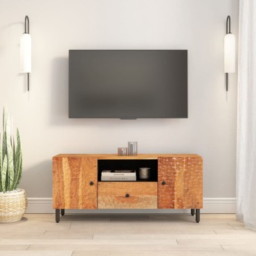 vidaXL Έπιπλο Τηλεόρασης 105x33x46cm από Μασίφ Ξύλο Ακακίας