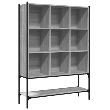 vidaXL Βιβλιοθήκη Γκρι Sonoma 102x30x141,5cm από Επεξεργασμένο Ξύλο 1 τεμ.