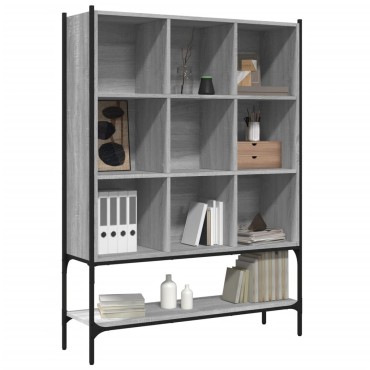 vidaXL Βιβλιοθήκη Γκρι Sonoma 102x30x141,5cm από Επεξεργασμένο Ξύλο 1 τεμ.