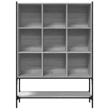 vidaXL Βιβλιοθήκη Γκρι Sonoma 102x30x141,5cm από Επεξεργασμένο Ξύλο 1 τεμ.