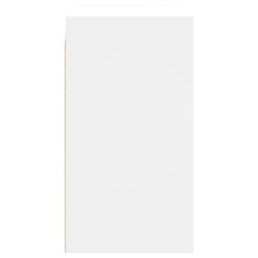 vidaXL Ντουλάπι Τοίχου Λευκό 68x37x68,5cm με Γυάλινες Πόρτες 1 τεμ.
