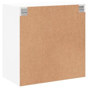 vidaXL Ντουλάπι Τοίχου Λευκό 68x37x68,5cm με Γυάλινες Πόρτες 1 τεμ.